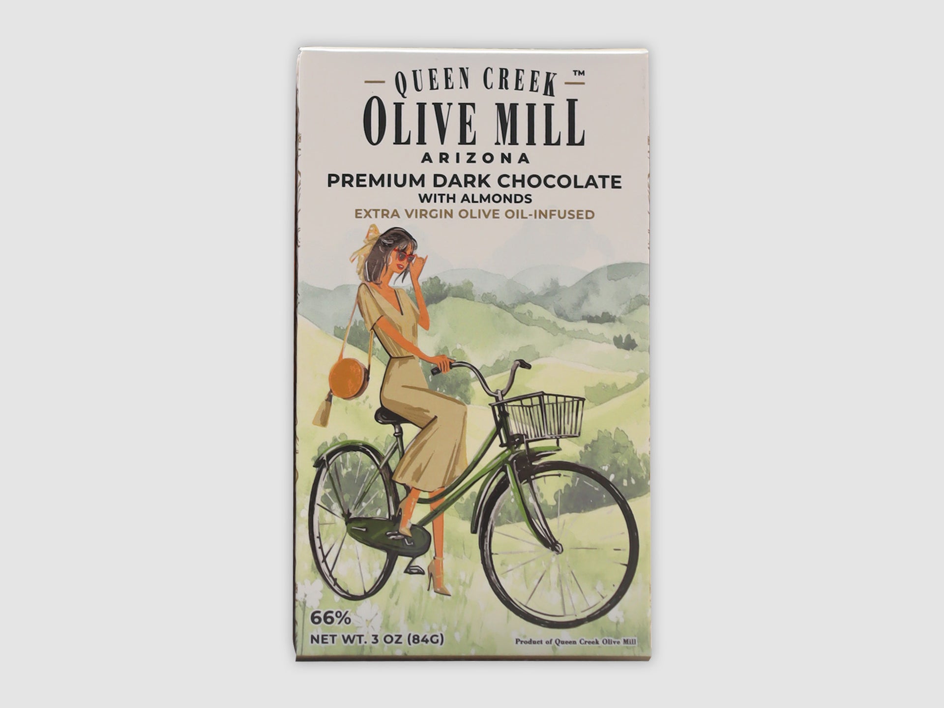 (NEW) EXTRA VIRGIN OLIVE OIL-INFUSED DARK CHOCOLATE WITH ALMONDS