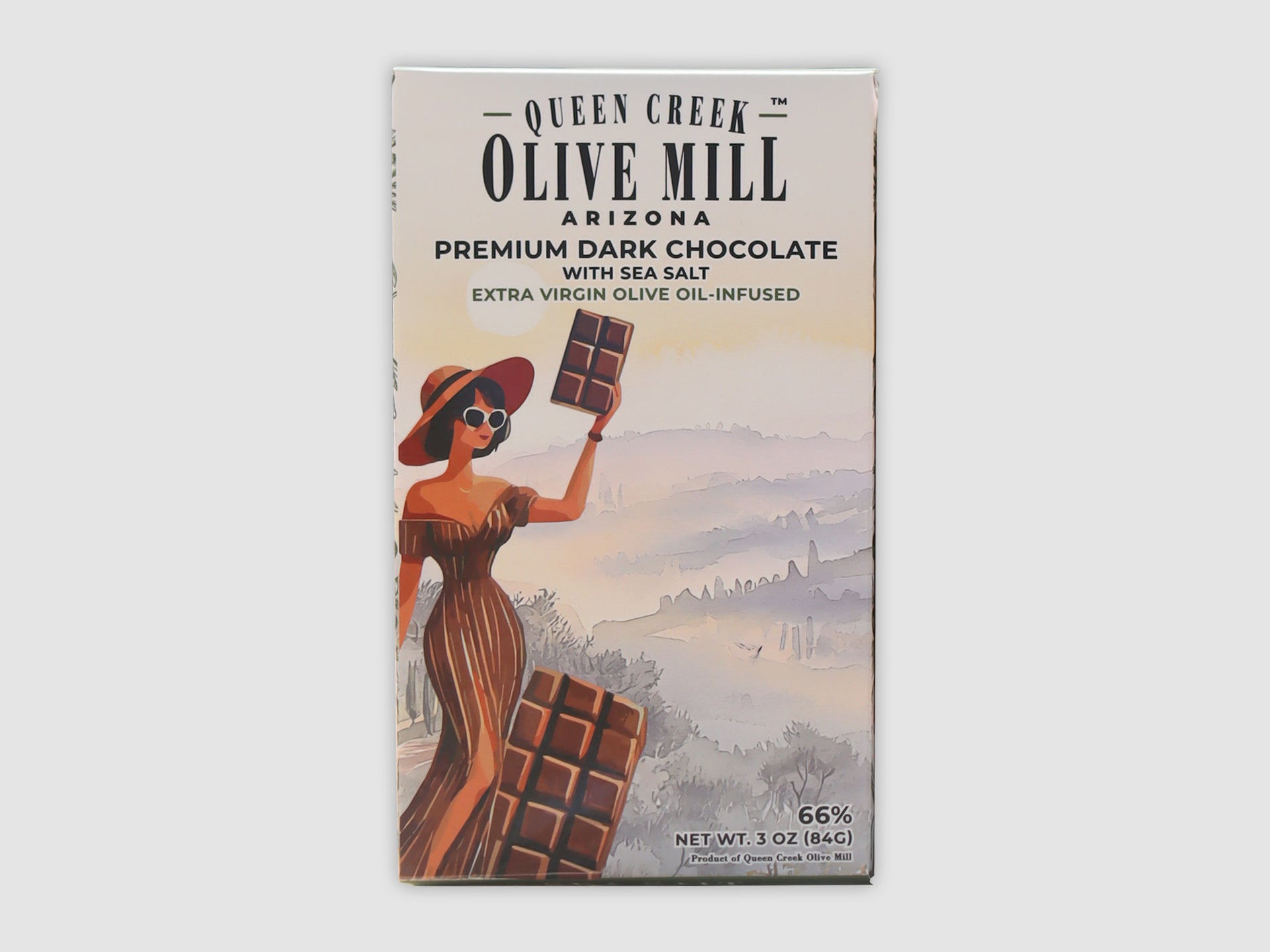 (NEW) EXTRA VIRGIN OLIVE OIL-INFUSED DARK CHOCOLATE WITH SEA SALT