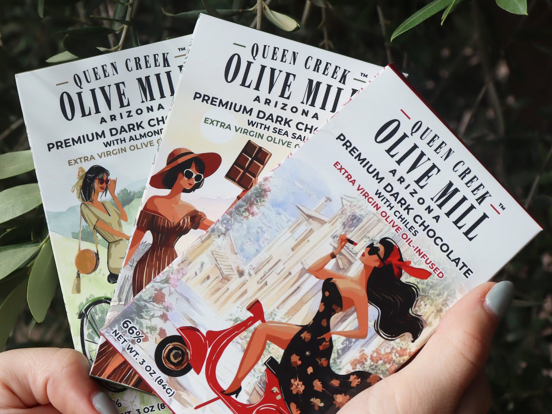(NEW) EXTRA VIRGIN OLIVE OIL-INFUSED DARK CHOCOLATE WITH SEA SALT