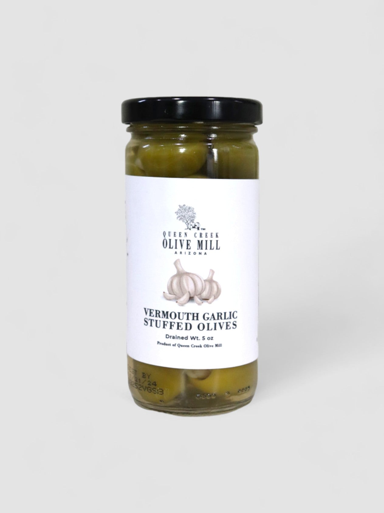 VERMOUTH GARLIC STUFFED OLIVES