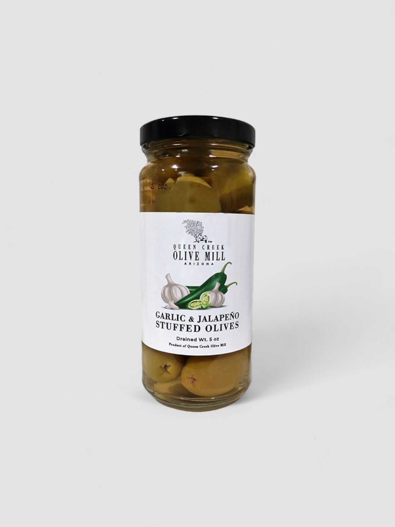 GARLIC & JALAPENO STUFFED OLIVES