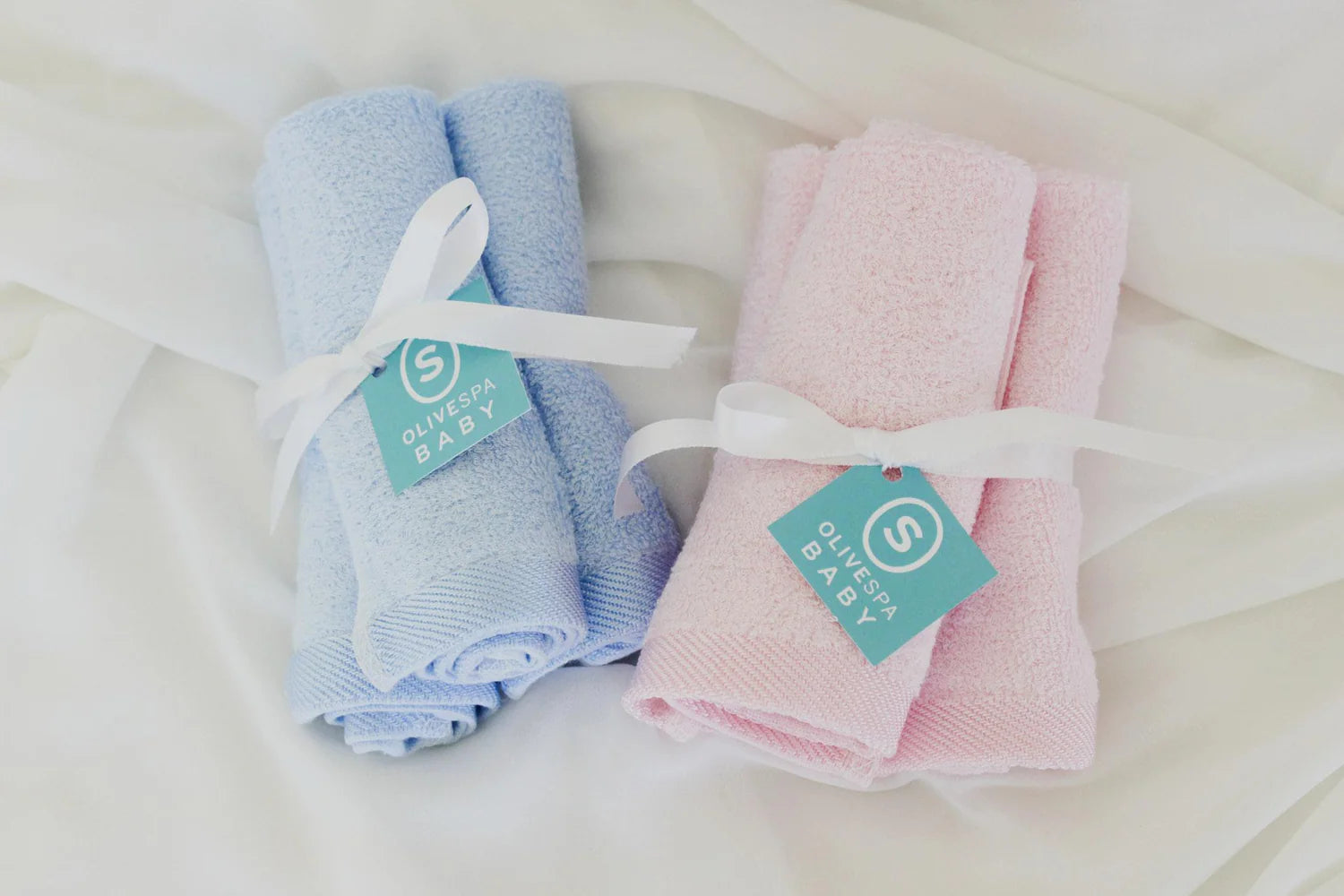 Organic Bamboo Cotton Baby Wash Cloth Set