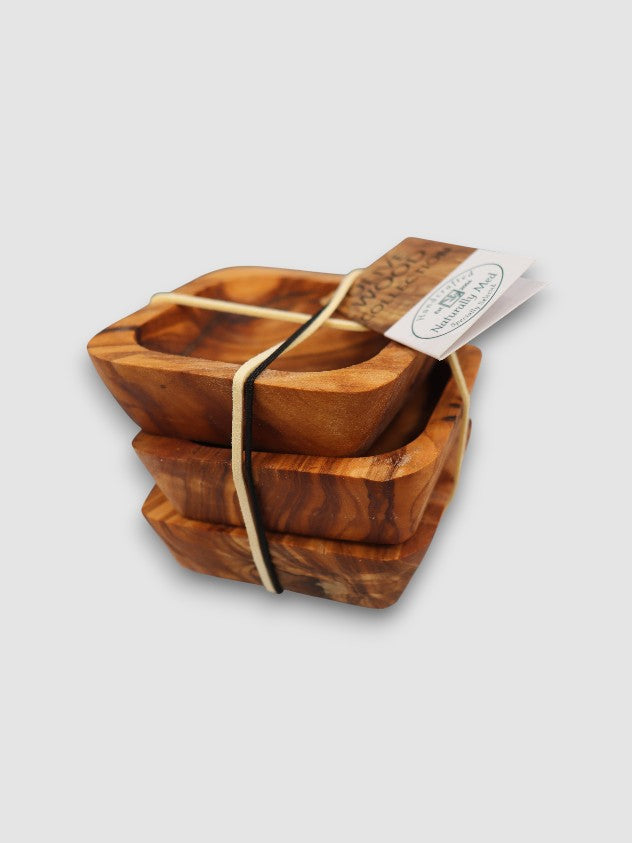 GIFT SET OF 3 SQUARE DIPPING BOWLS