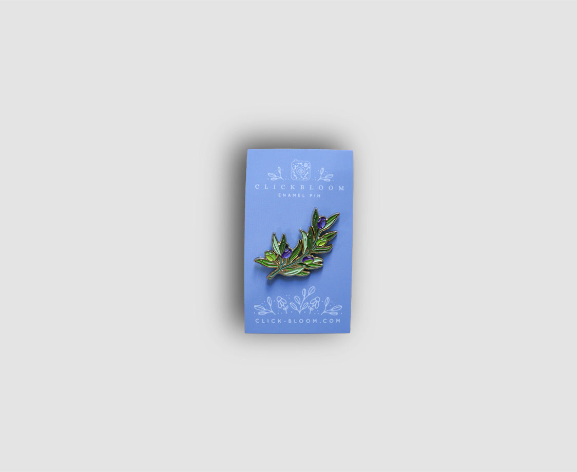 OLIVE BRANCH ENAMEL PIN