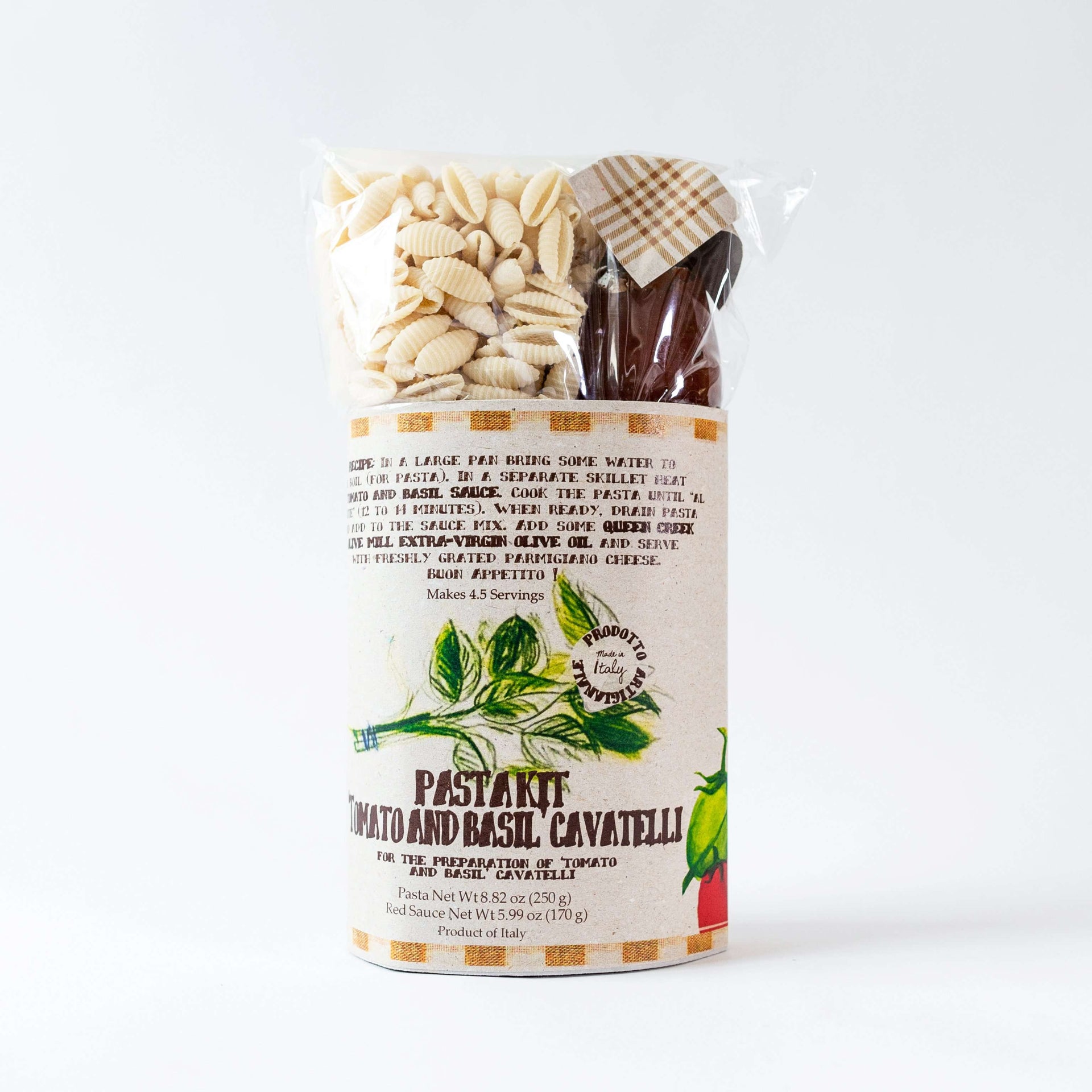 Tomato Basil Cavatelli - Pasta Kit