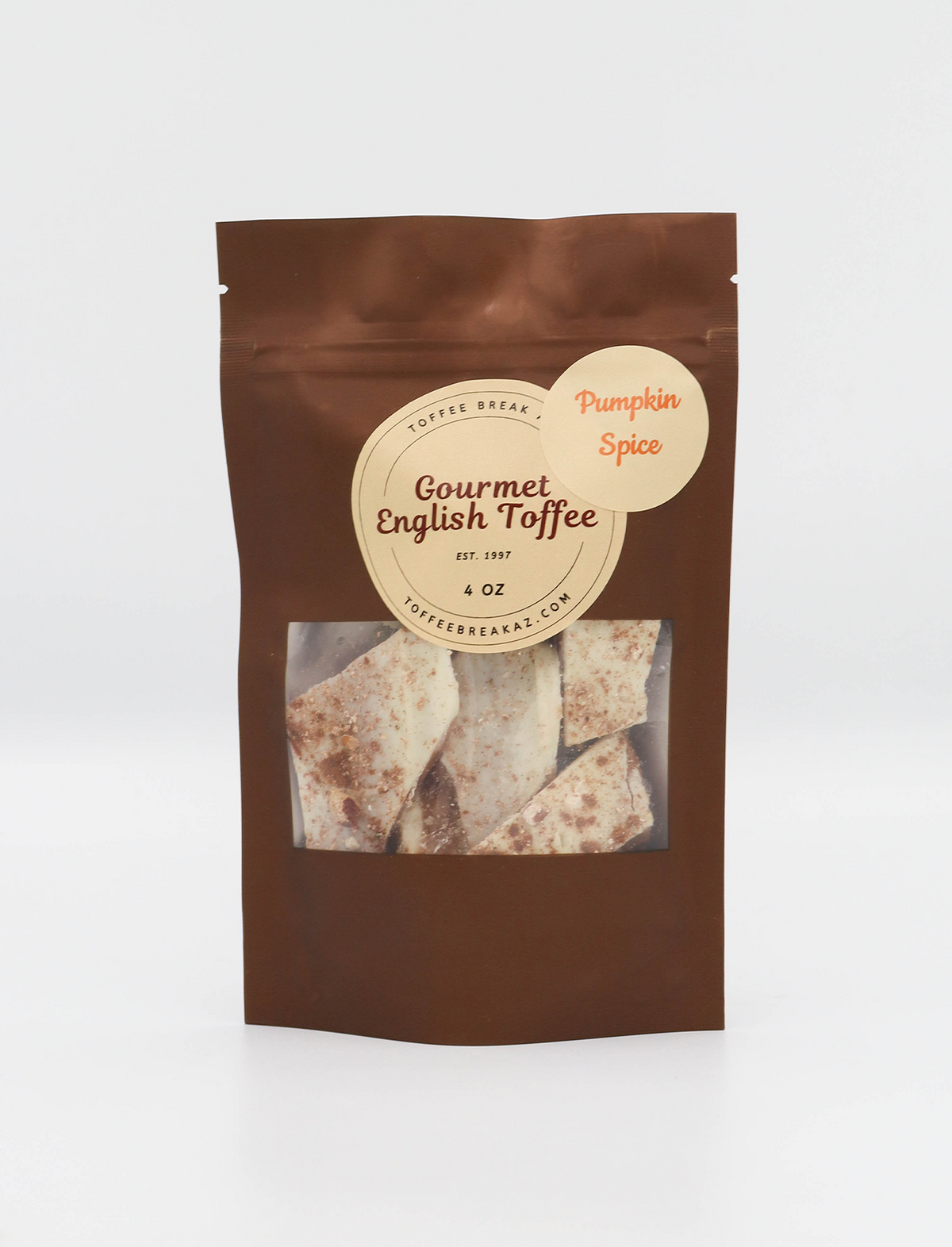 PUMPKIN SPICE TOFFEE RESEALABLE BAG