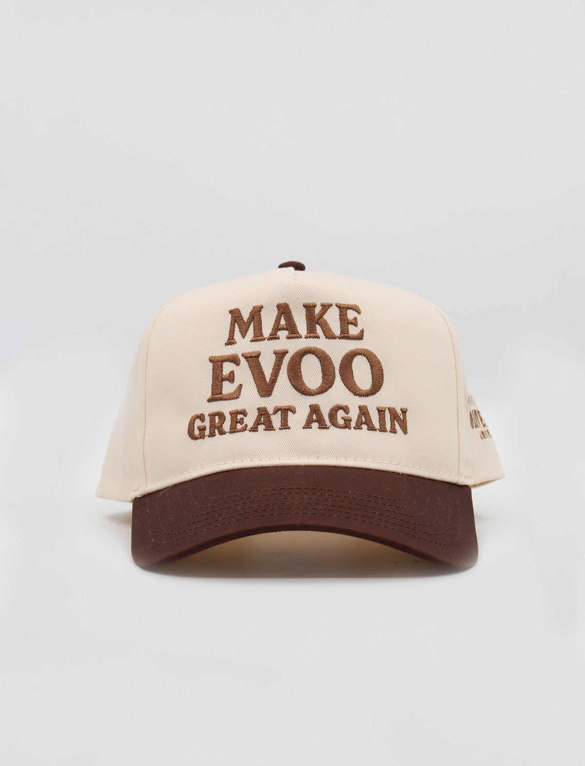 MAKE EVOO GREAT AGAIN HAT- BROWN