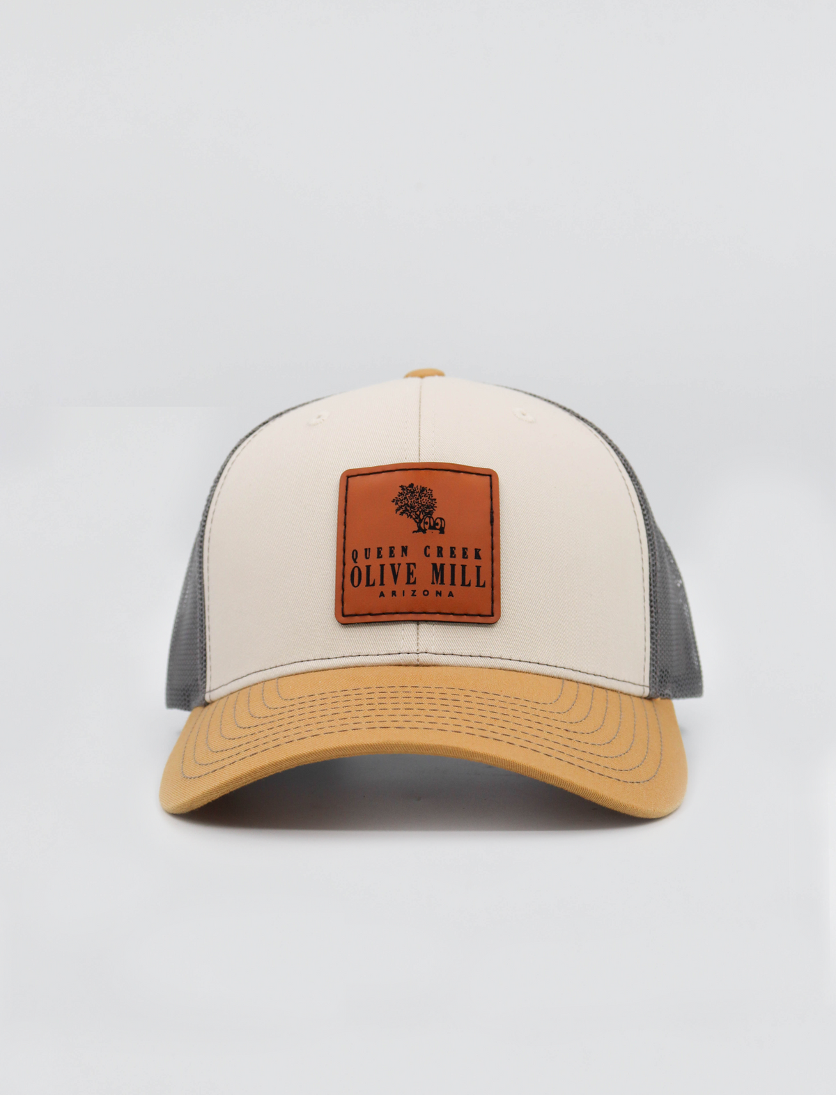 QCOM LEATHER PATCH HAT