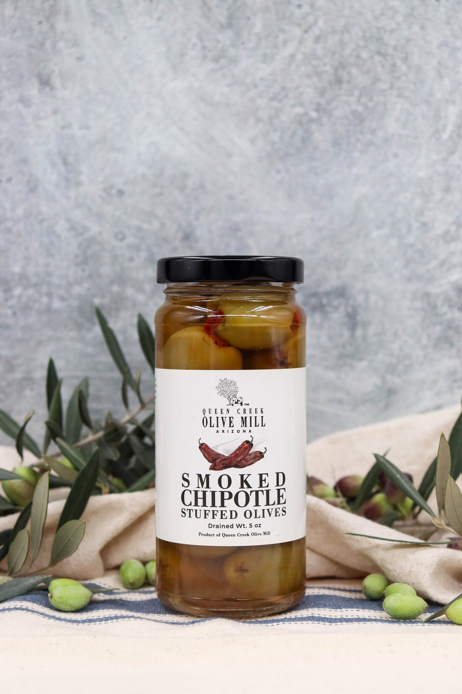 SMOKED CHIPOTLE STUFFED OLIVES