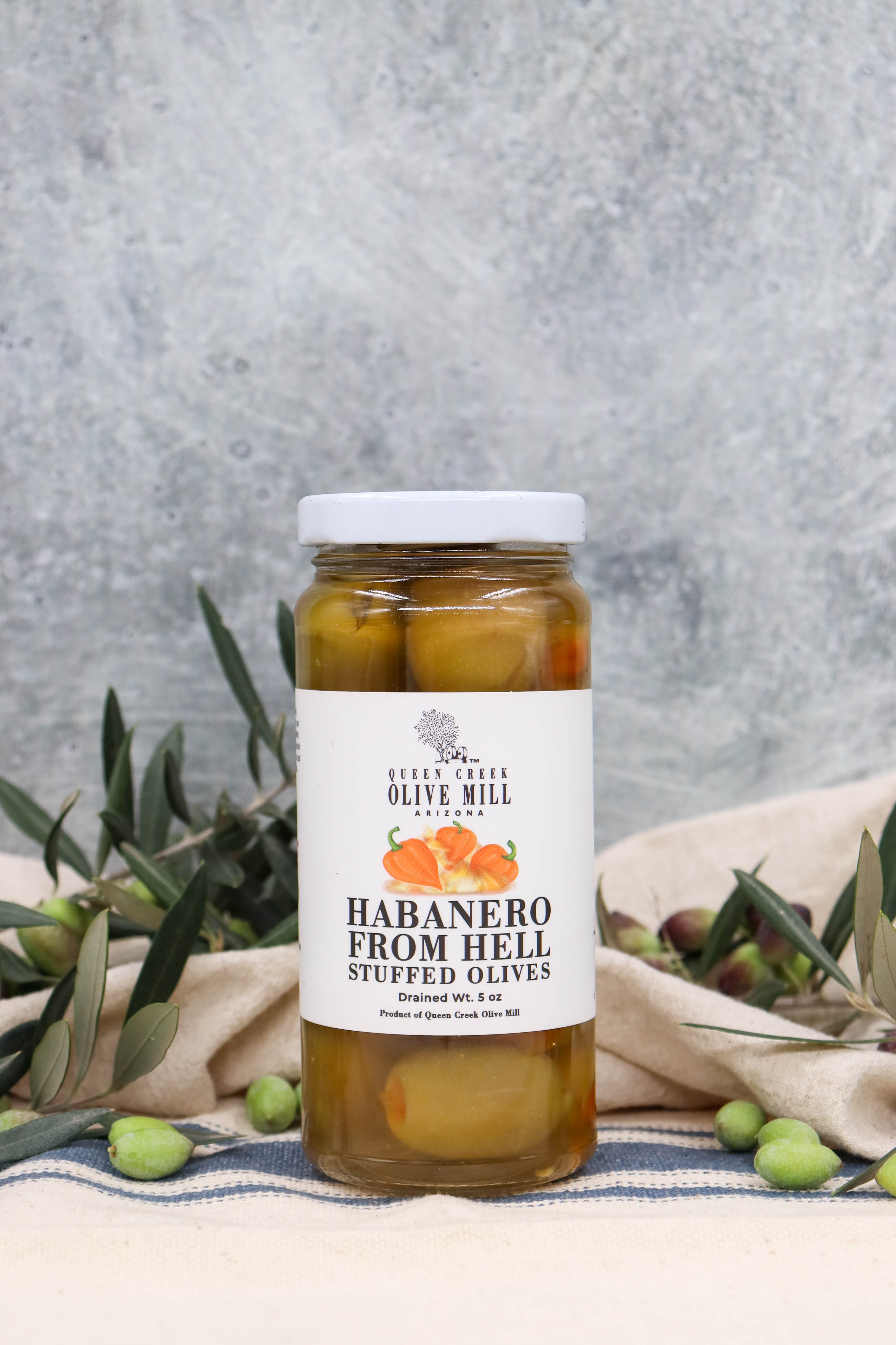 HABANERO FROM HELL STUFFED OLIVES