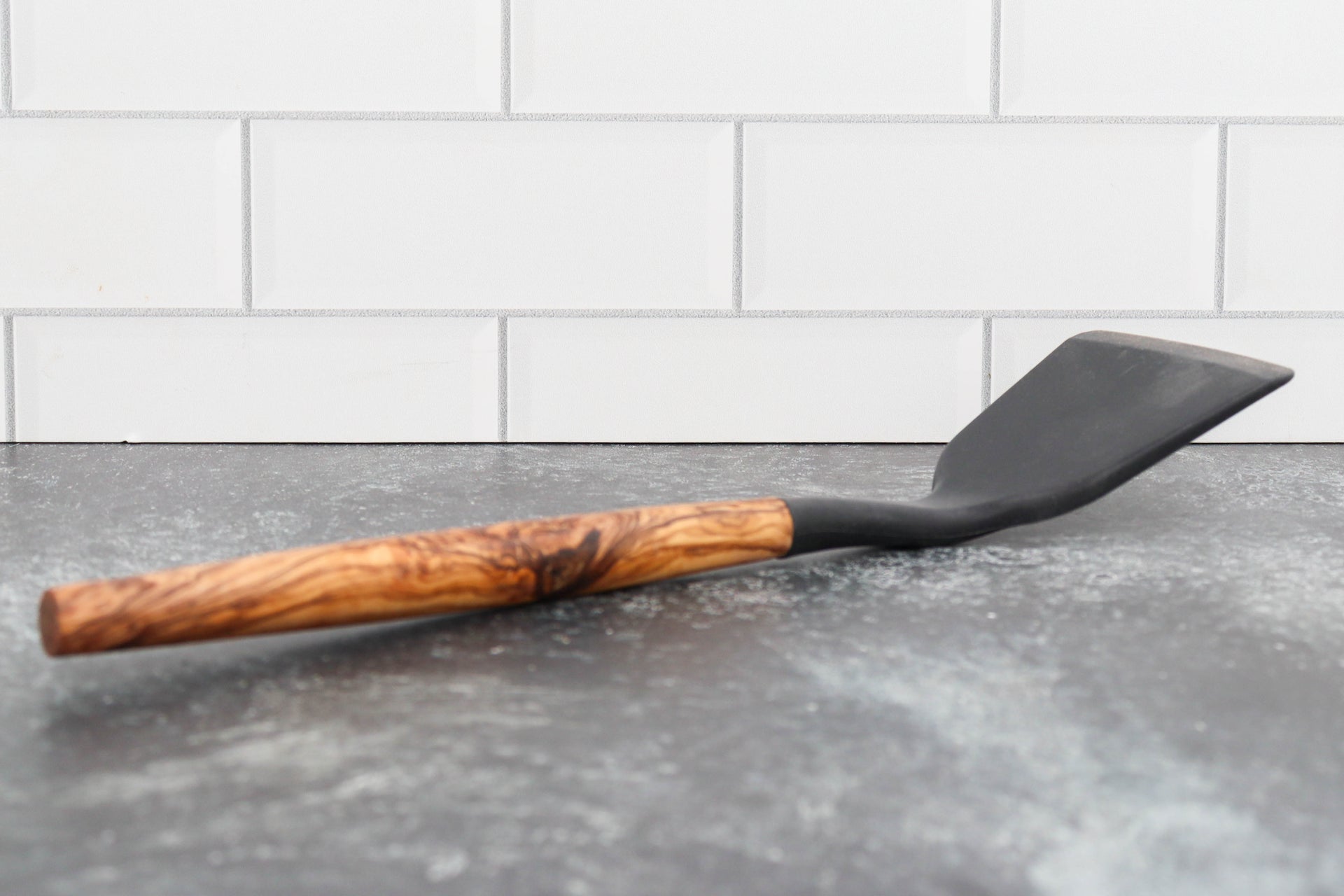 12" Silicone Turner with Olive Wood Handle