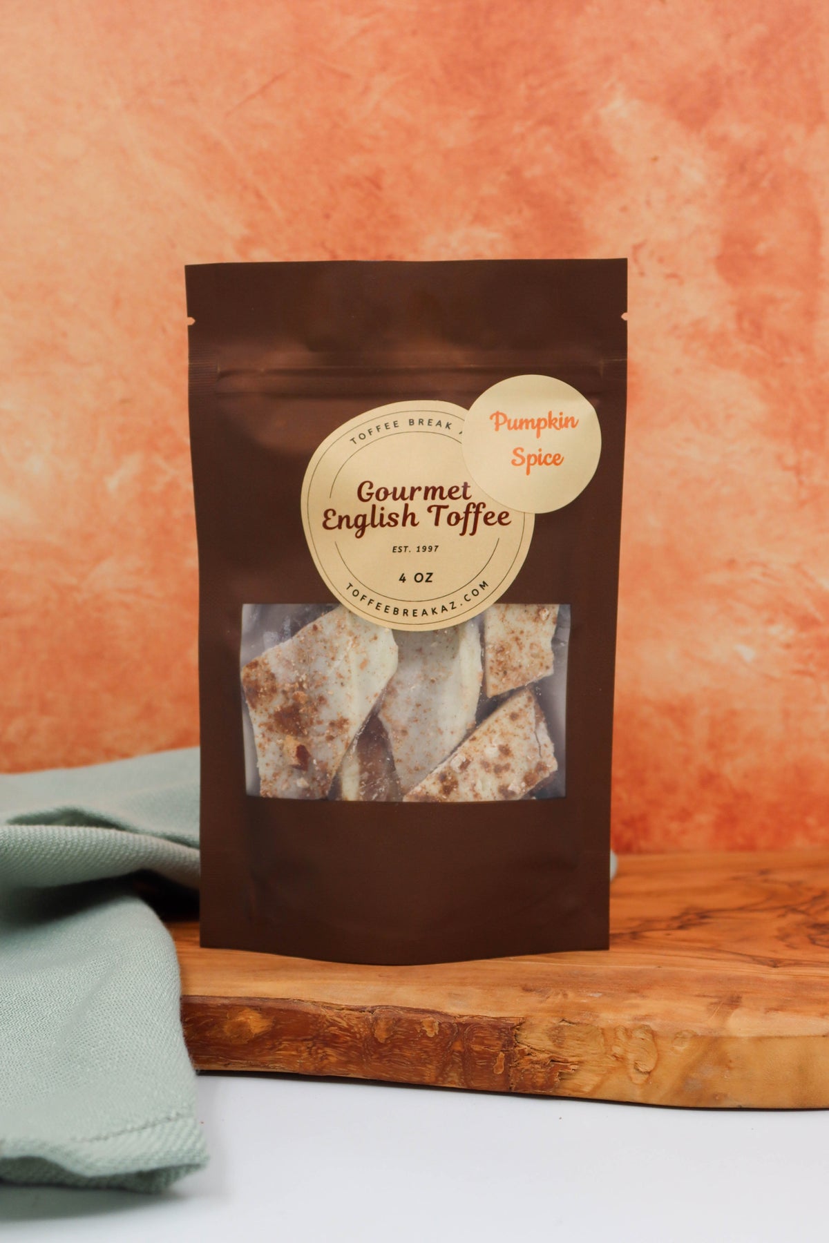 PUMPKIN SPICE TOFFEE RESEALABLE BAG