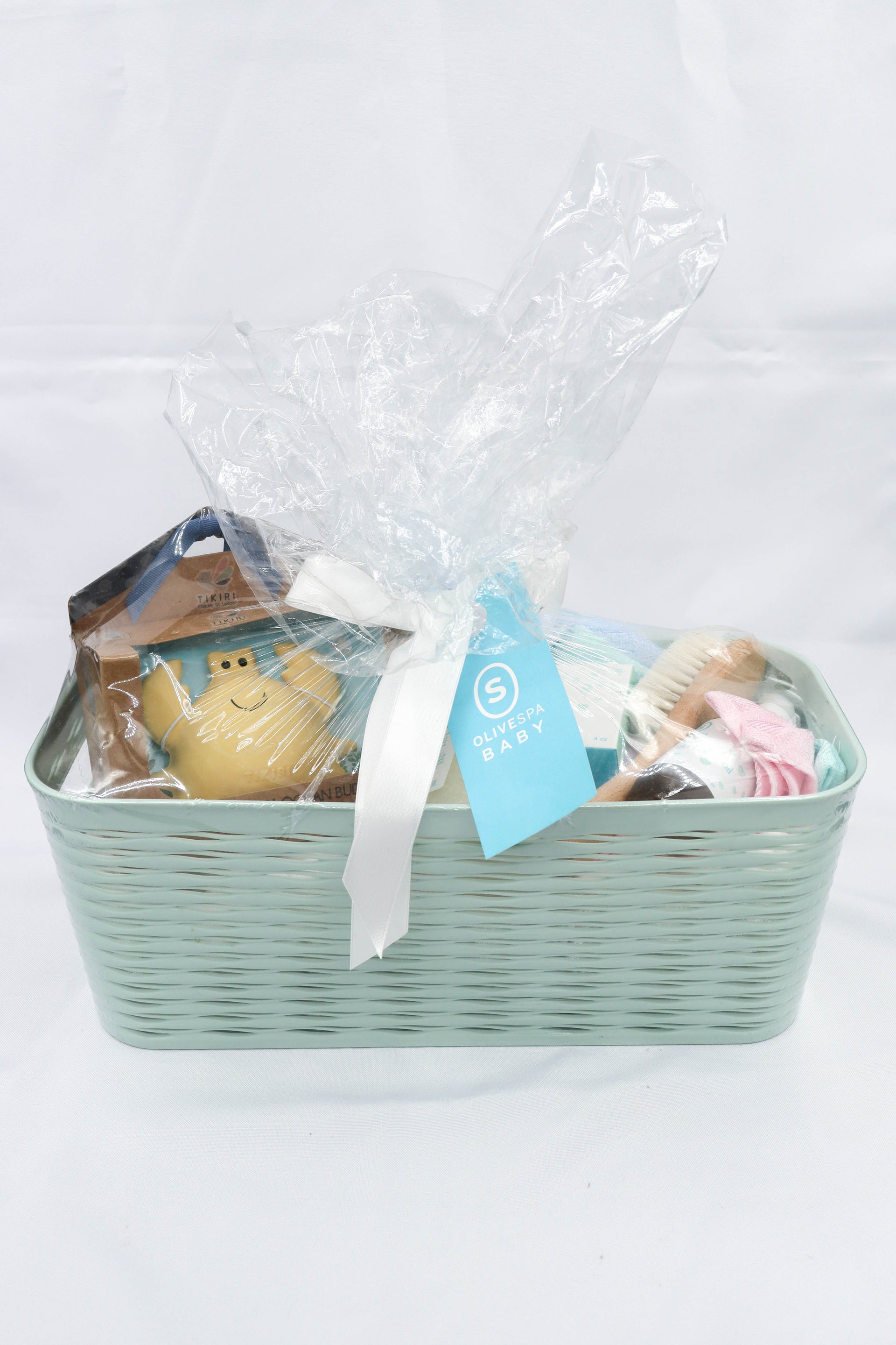 Baby Bath Time Basket / Yellow Crab