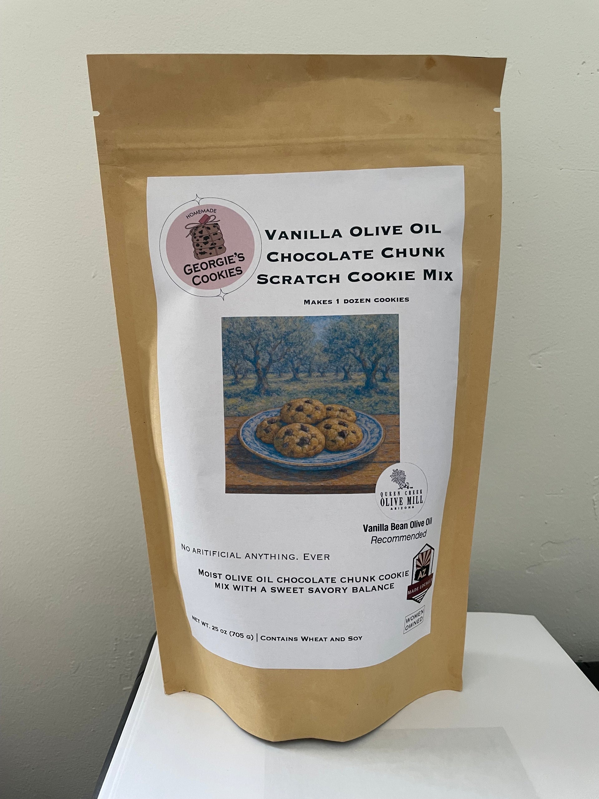 Georgie's Cookies - Vanilla Olive Oil Chocolate Chunk Scratch Cookie Mix