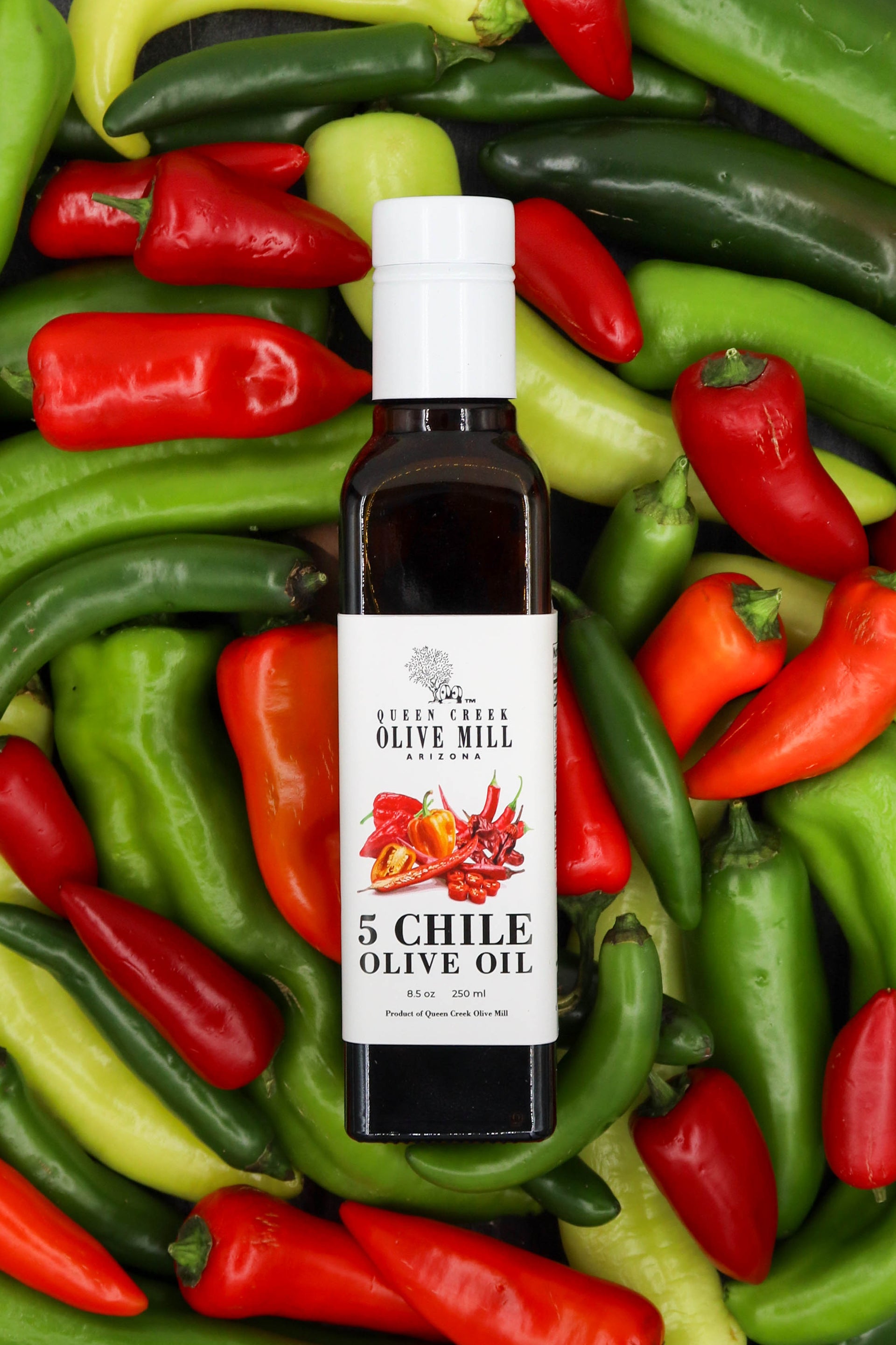 (NEW) 5 CHILE OLIVE OIL