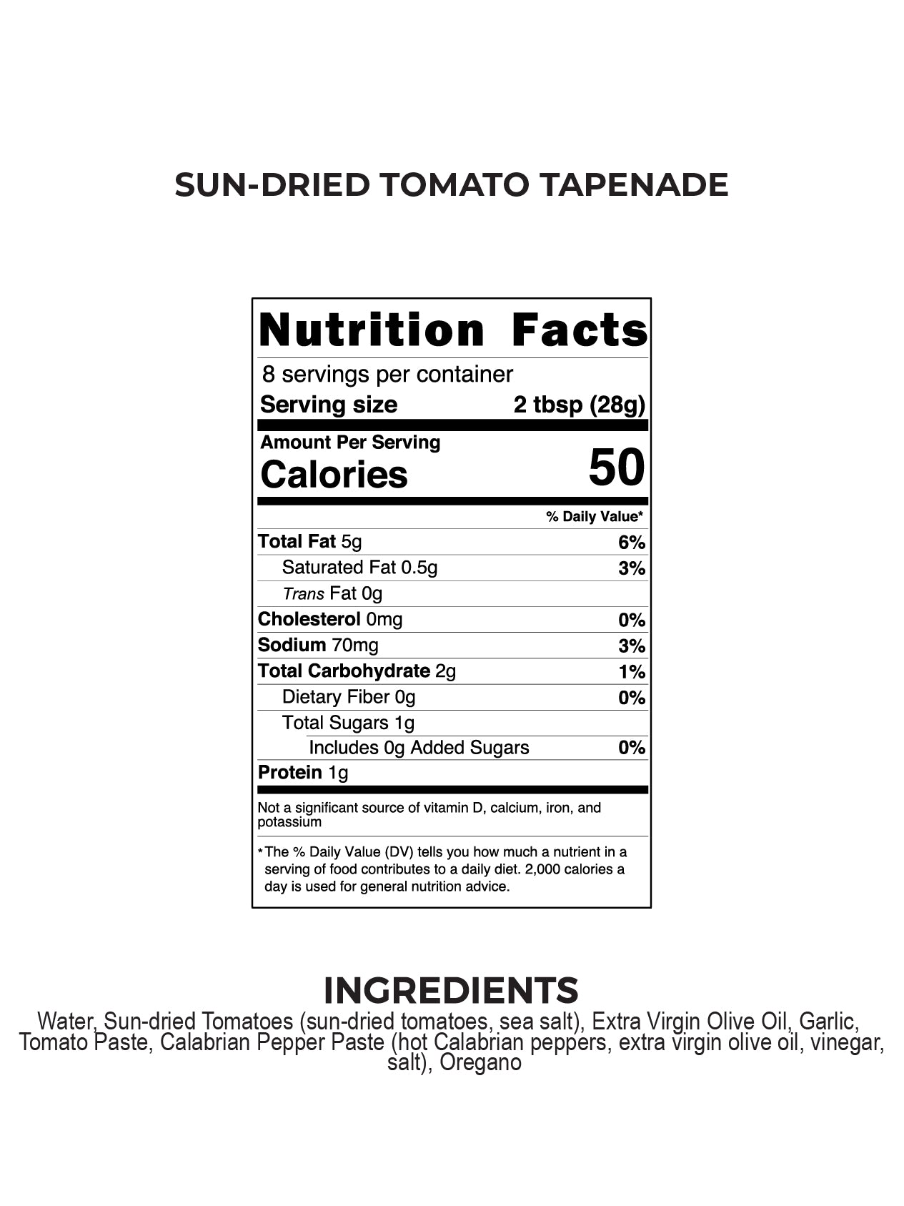 SUNDRIED TOMATO TAPENADE