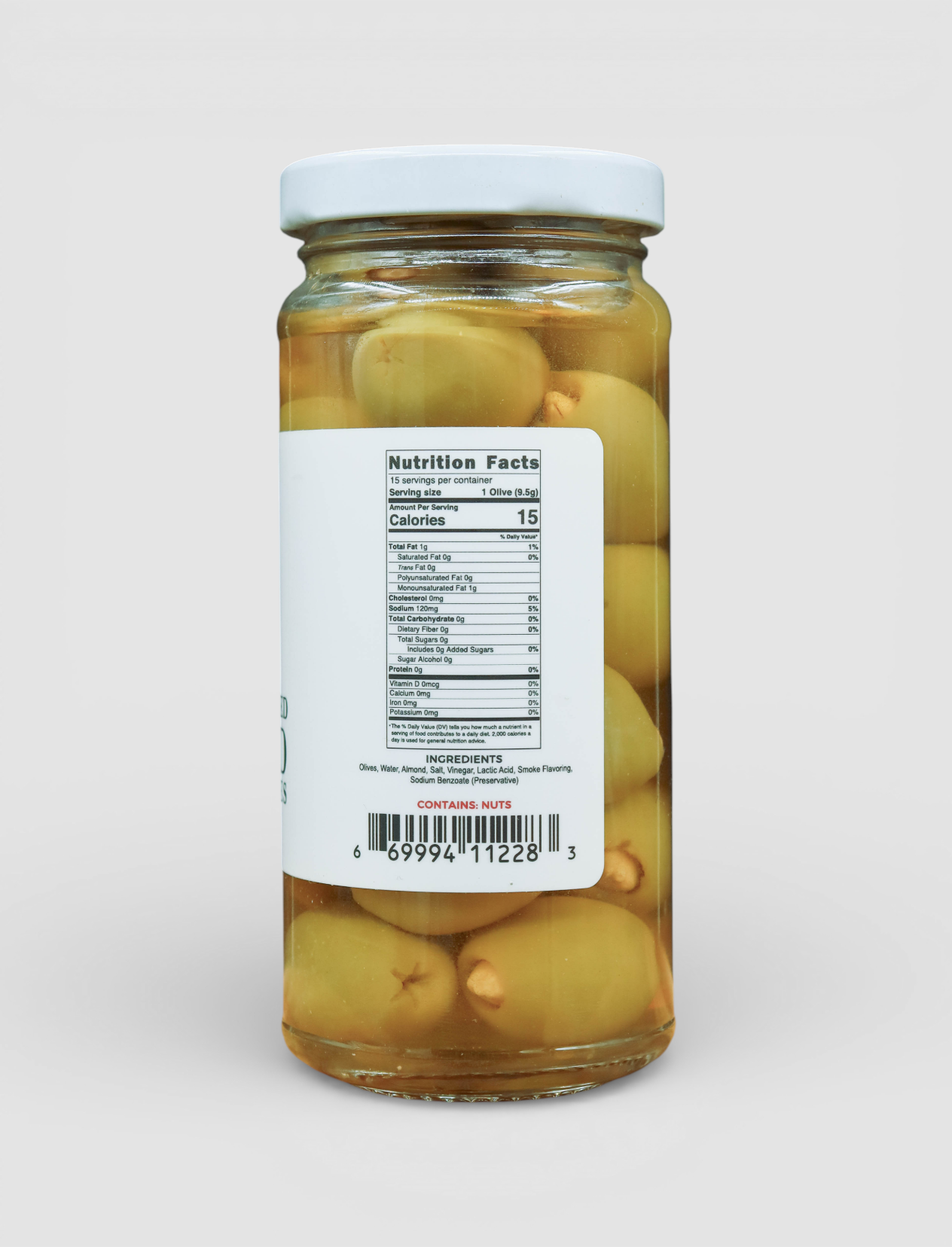 MESQUITE SMOKED ALMOND STUFFED OLIVES