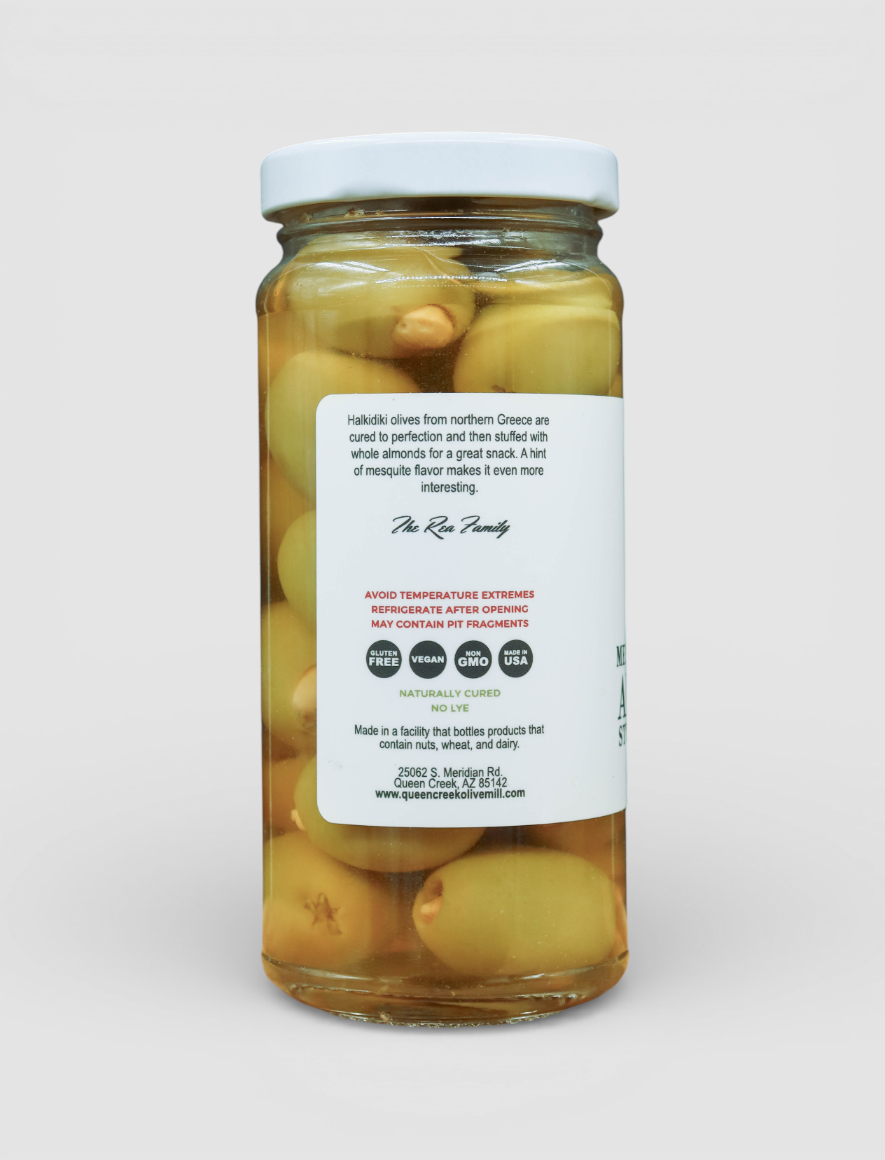 MESQUITE SMOKED ALMOND STUFFED OLIVES MESQUITE SMOKED ALMOND STUFFED OLIVES