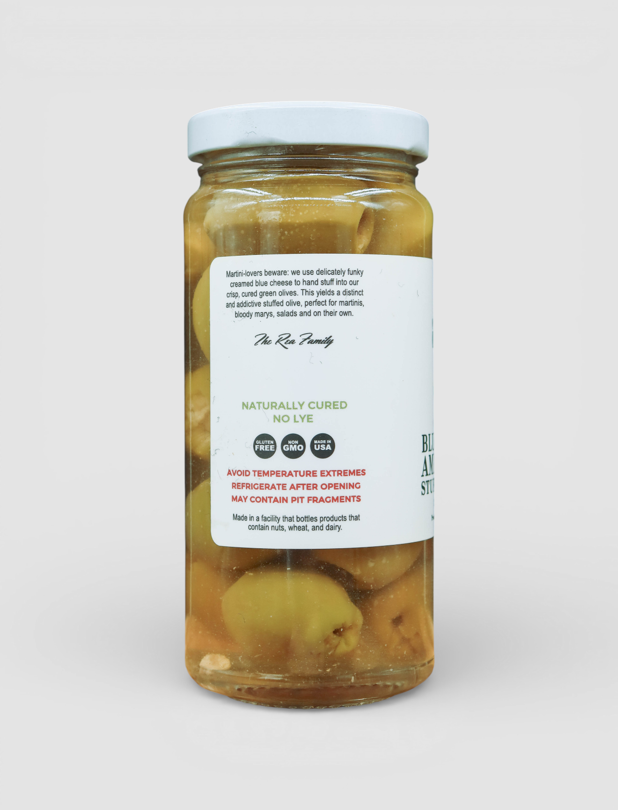 BLUE CHEESE AMERICANO STUFFED OLIVES