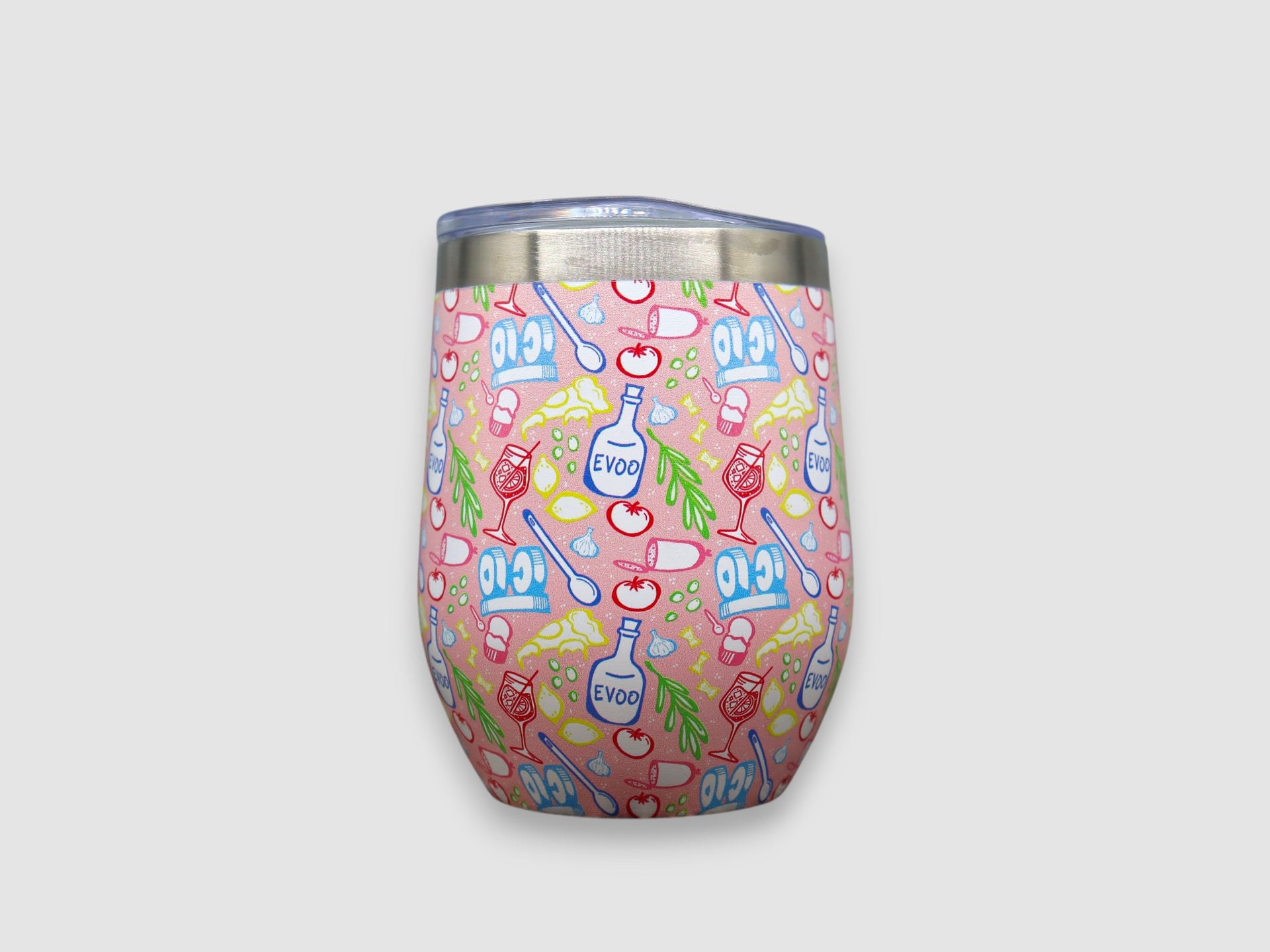 Dolce Vita at the Mill Design Stainless Steel Wine Tumbler