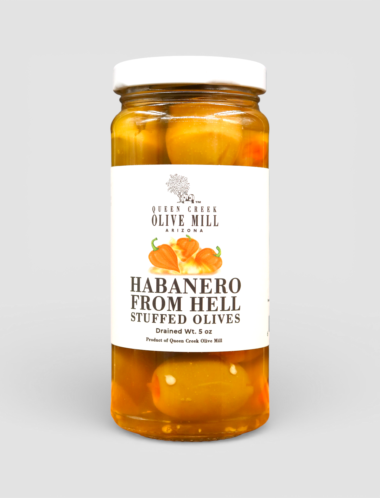 HABANERO FROM HELL STUFFED OLIVES