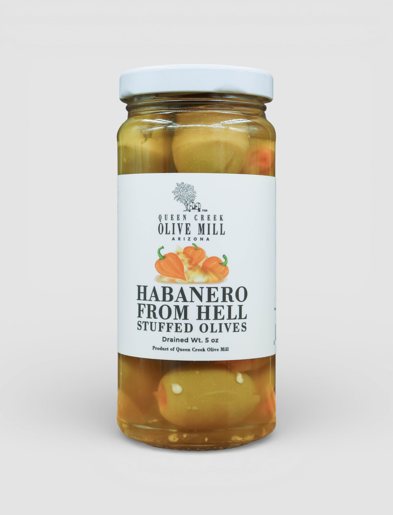 HABANERO FROM HELL STUFFED OLIVES