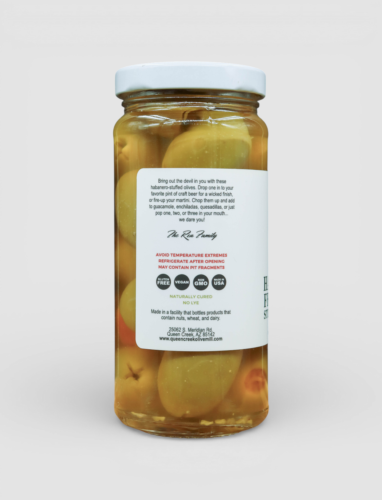 HABANERO FROM HELL STUFFED OLIVES