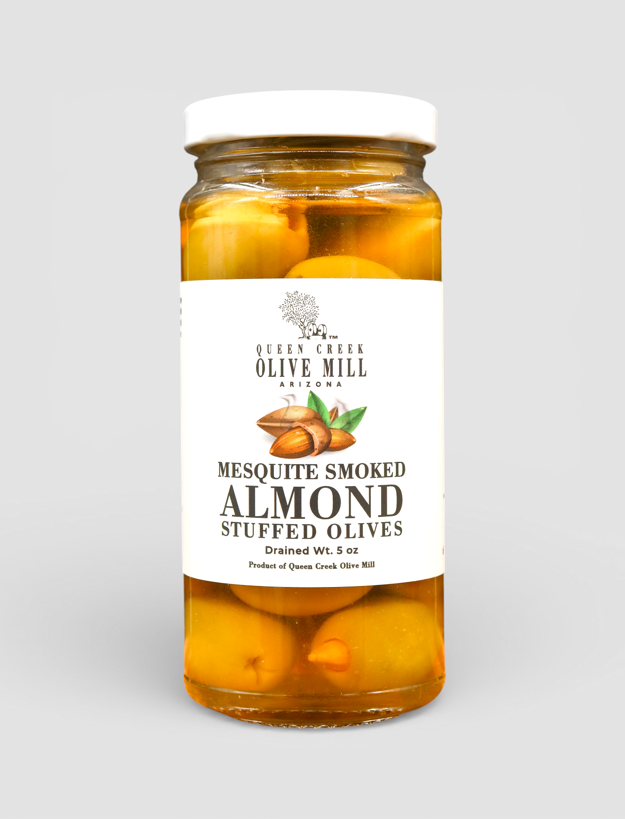MESQUITE SMOKED ALMOND STUFFED OLIVES
