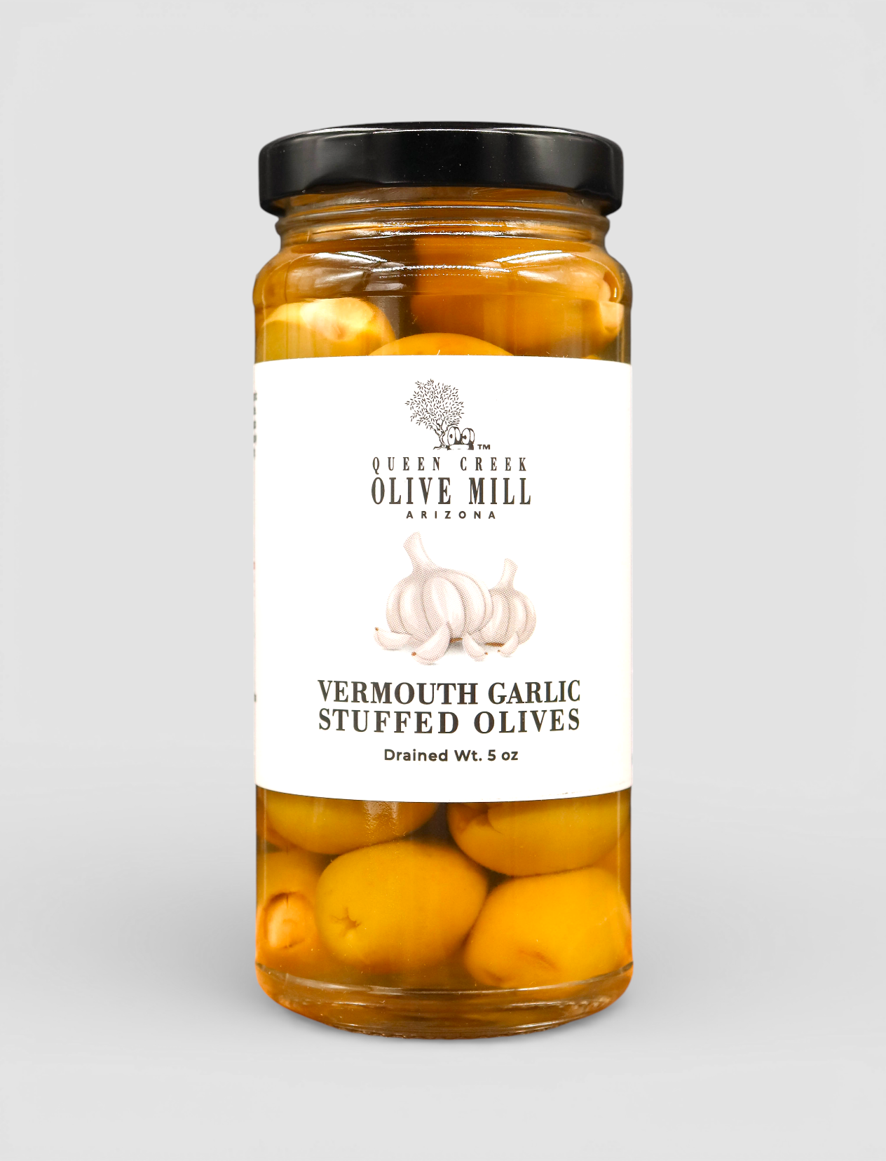 VERMOUTH GARLIC STUFFED OLIVES