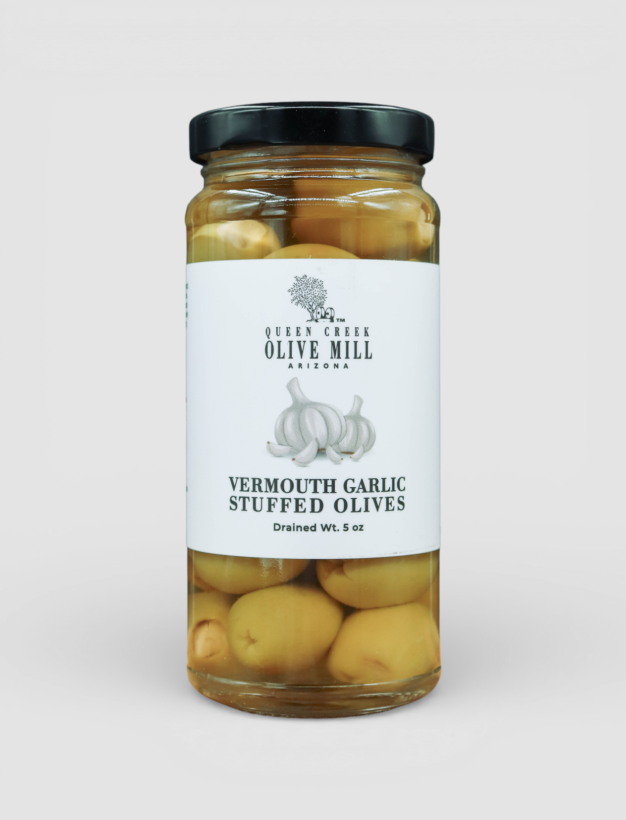 VERMOUTH GARLIC STUFFED OLIVES