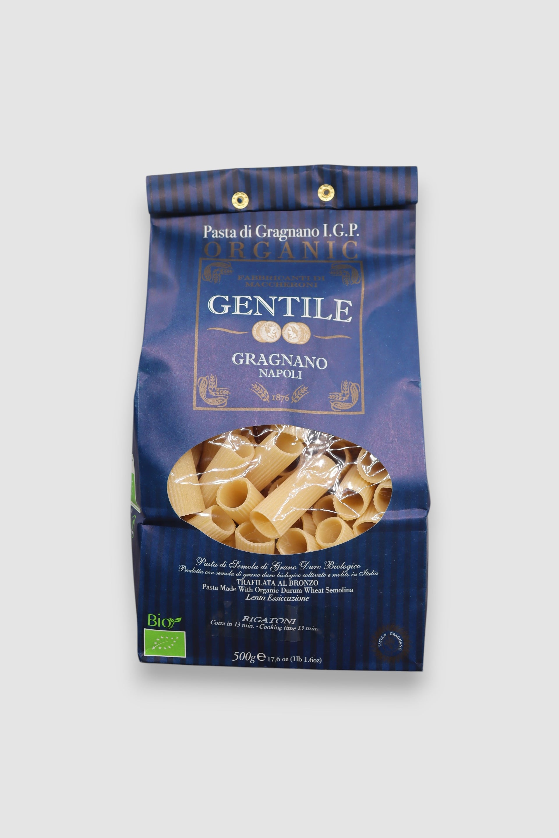 Gentile Pasta - Organic Rigatoni