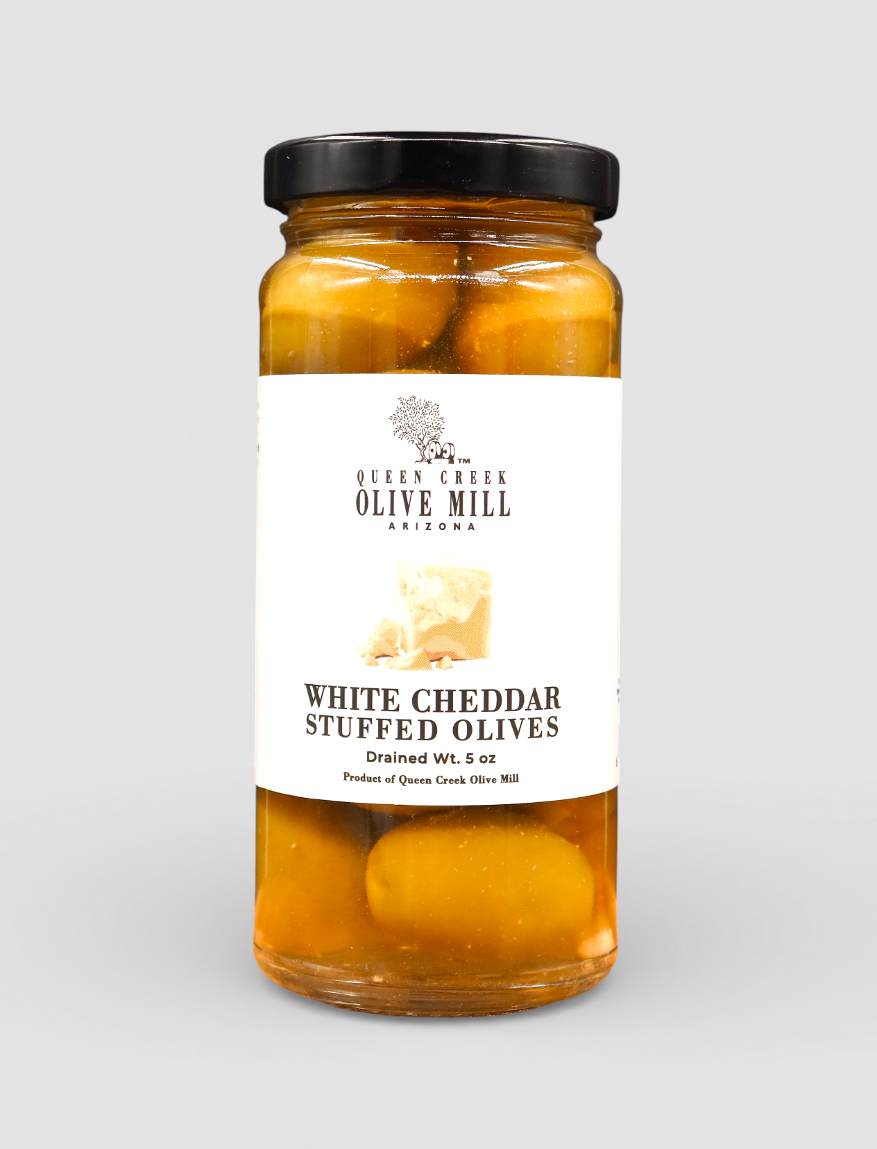 WHITE CHEDDAR STUFFED OLIVES
