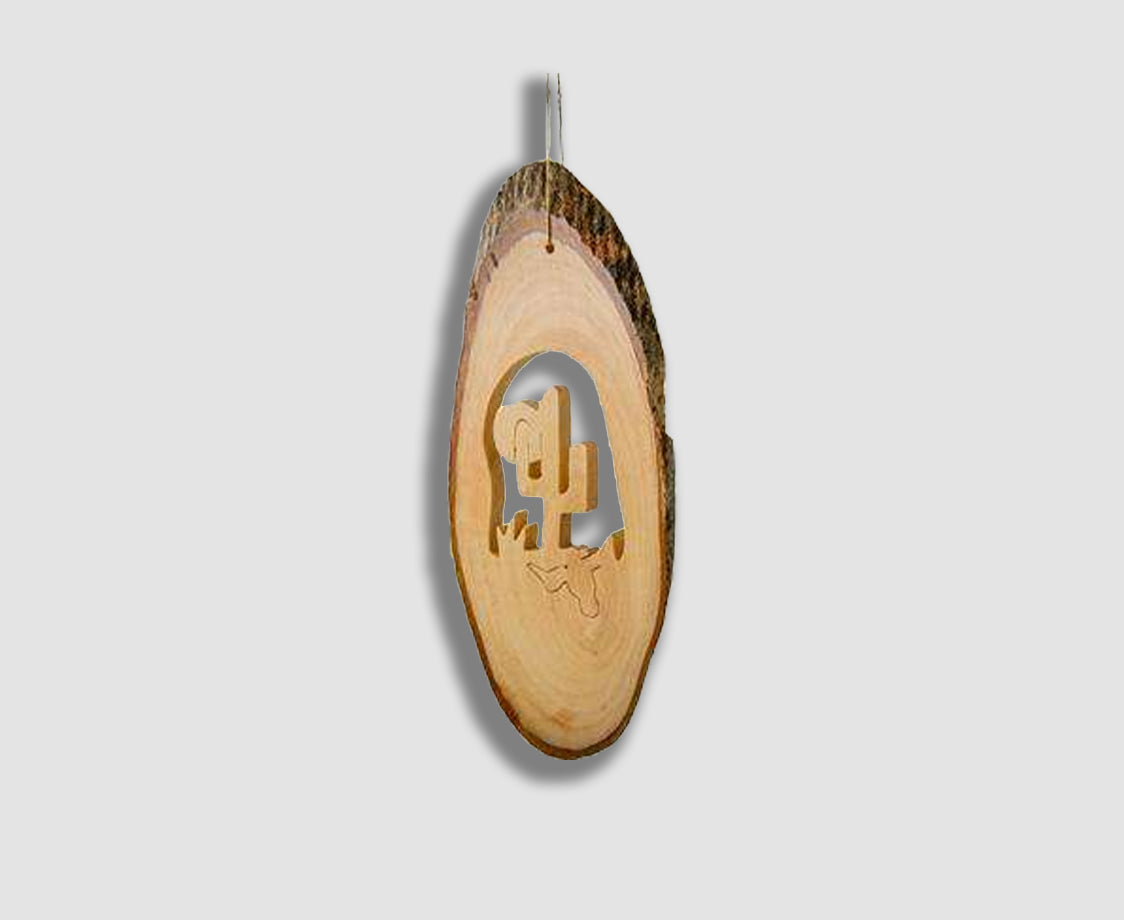 BARK SLICE COW SKULL