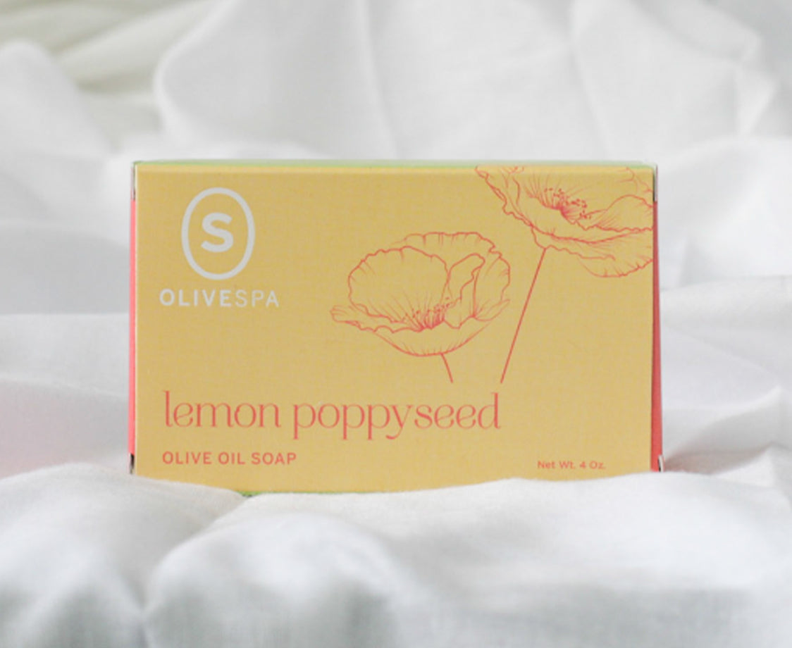 LEMON POPPYSEED OLIVE OIL SOAP