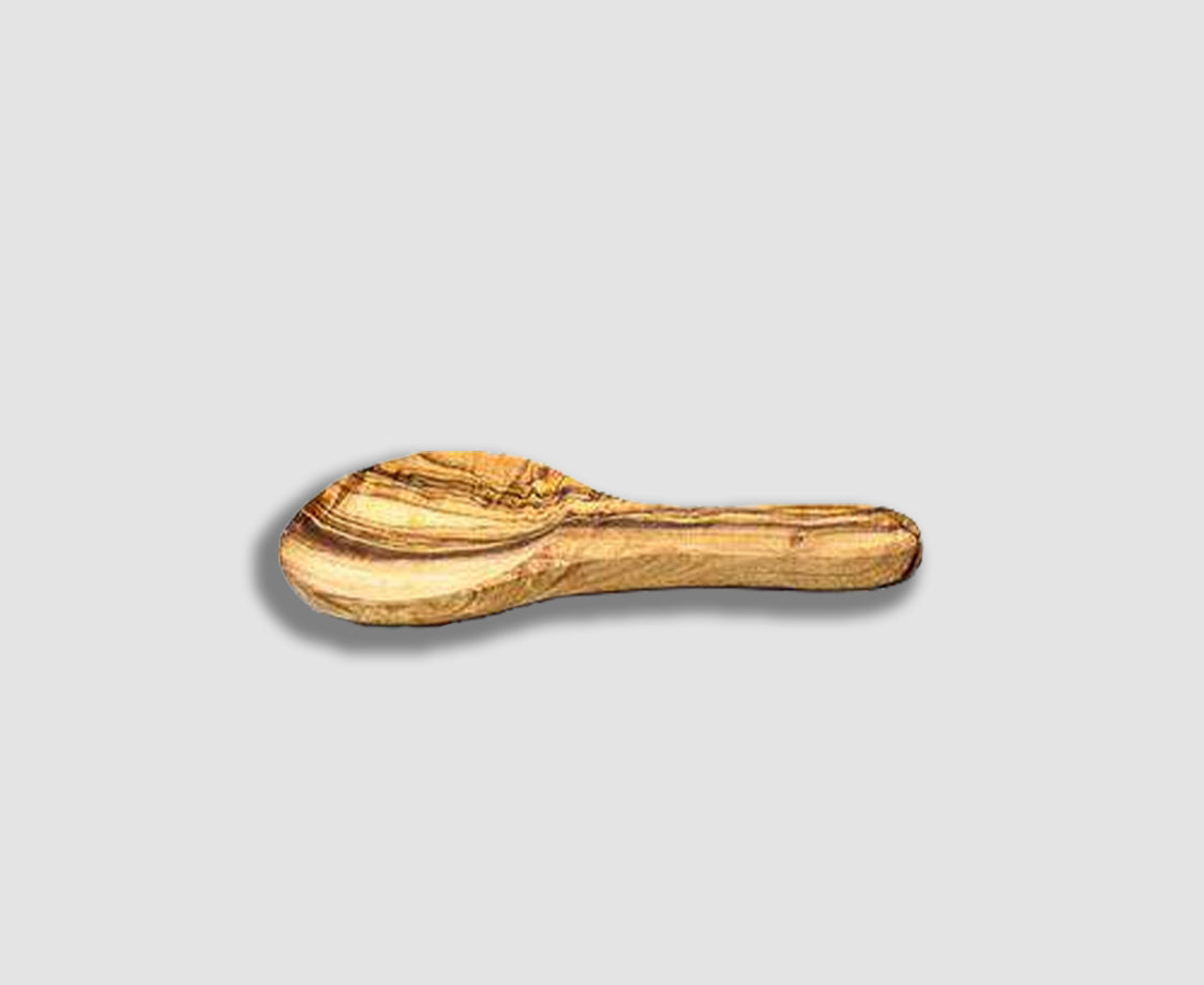 Spoon Shape Olive Wood Spoon Rest