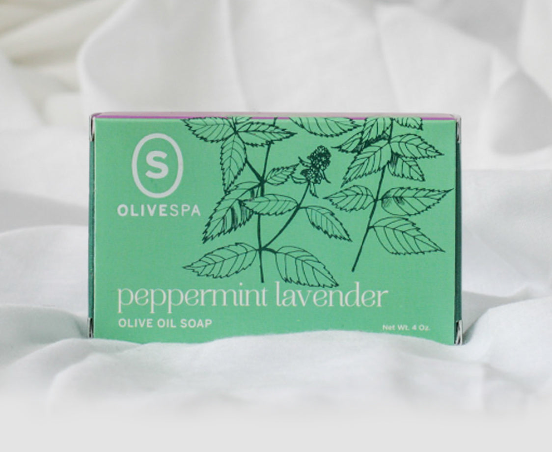 PEPPERMINT LAVENDER OLIVE OIL SOAP