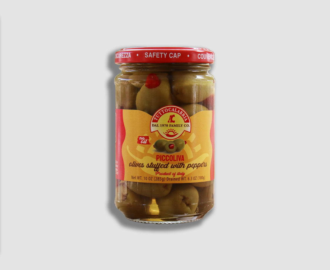 PICCOLIVA - CALABRIAN PEPPER STUFFED OLIVES
